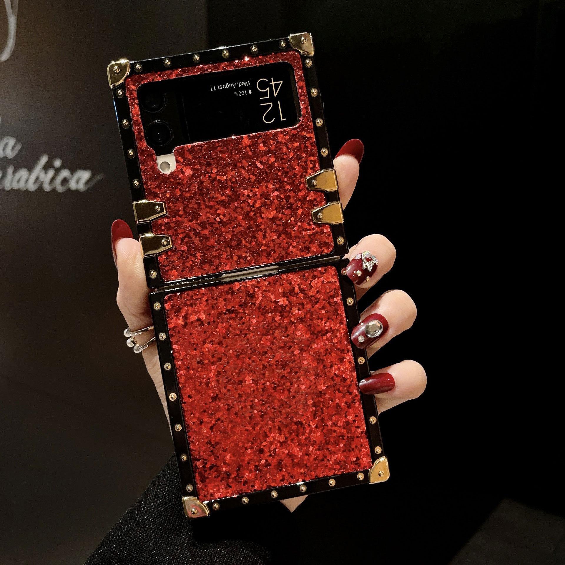 

Samsung Z Flip7 Легкий Розкішний Блискучий Чохол: Повне покриття, Захист від падінь, Сумісний з Flip5, Квадратний дизайн. Flip7 FE