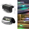 Solar Stair Riser Lights Waterproof Wall Mounted LED for Outdoor Steps Balcony Fence and Garden Accent Lighting