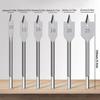 High-carbon Steel Flat Drill Long Woodworking Spade Drill Bits  Carpenters Bit
