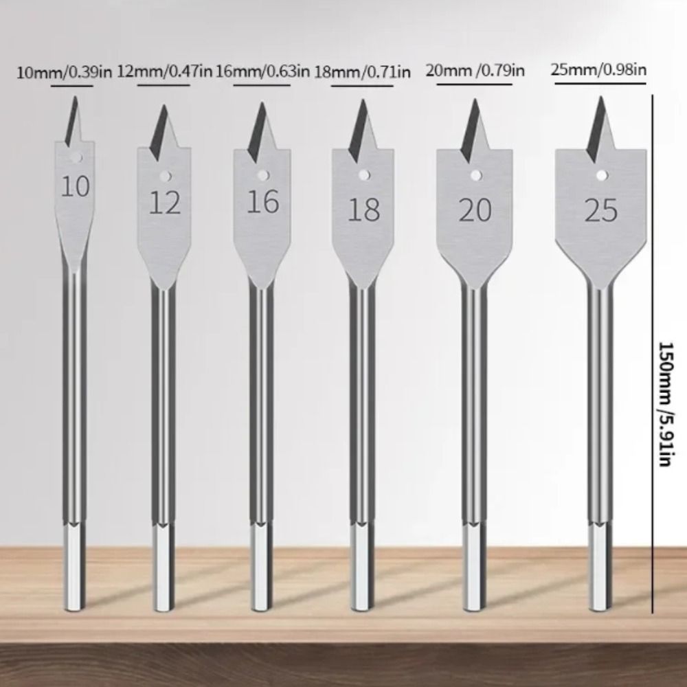 High-carbon Steel Woodworking Tool Sets Long Woodworking Spade Drill Bits  Carpenters Bit
