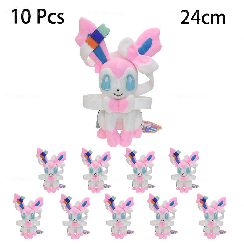 10 Pcs/lot Pokemon Plush Mimikyu Eevee Umbreon Jolteon Glaceon Vaporeon Sylveon Espeon Kawaii Gengar Stuffed Animal Peluche