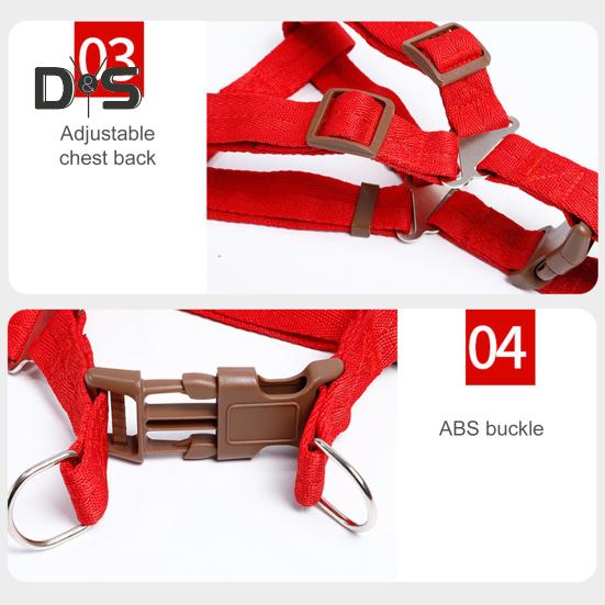 Hundegeschirr mit Leine, Hundetrainingsweste, Führstrick mit weich gepolstertem Griff, Haustier-Traktionszubehör für kleine und mittelgroße Hunde und Katzen