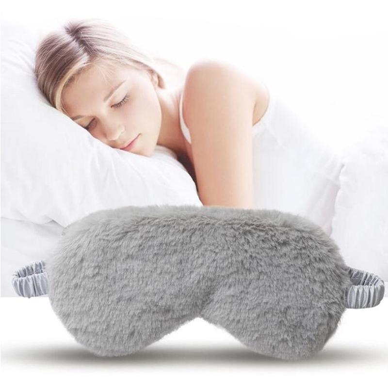 Sleeping Eye Mask Sleeping Blindfold Soft Plush Eye Cover Eyepatch Nap Eyeshade