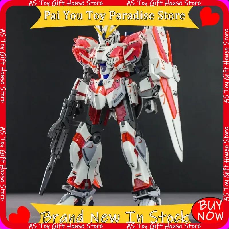 Hg 1144 Rx-9C Narrative Gunpla C-Packs Assembly Model Kit Blue Awakening Ver. Action Figure With Water Decals Anime Mecha Gift