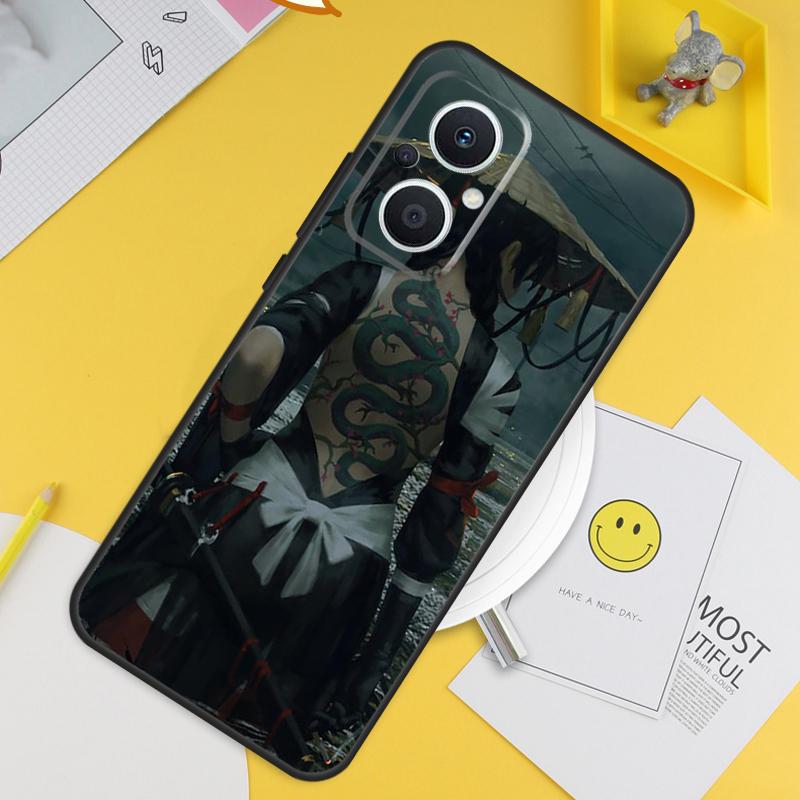 Samurai Warrior Geisha For OPPO Reno 4 5 6 7 8 Lite 10 Pro Reno 8T 4Z 5Z OPPO Find X3 Lite X2 Neo X6 X5 Pro Case