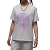 Jordan Comfortable Soft Fashionable Versatile Breathable Short Sleeve Drop Shoulder T-Shirt Women Tops Gray IB7035-051