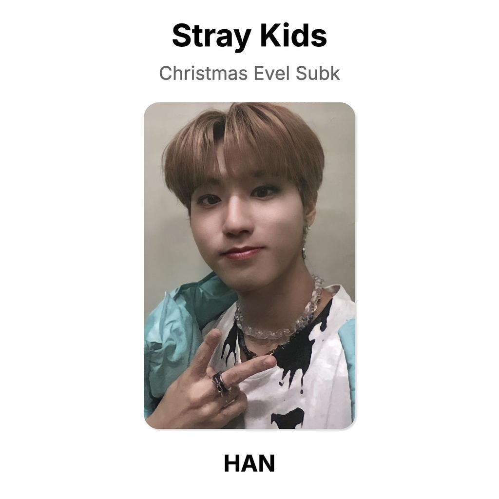 Stray Kids Christmas Evel Subk Official Photocard