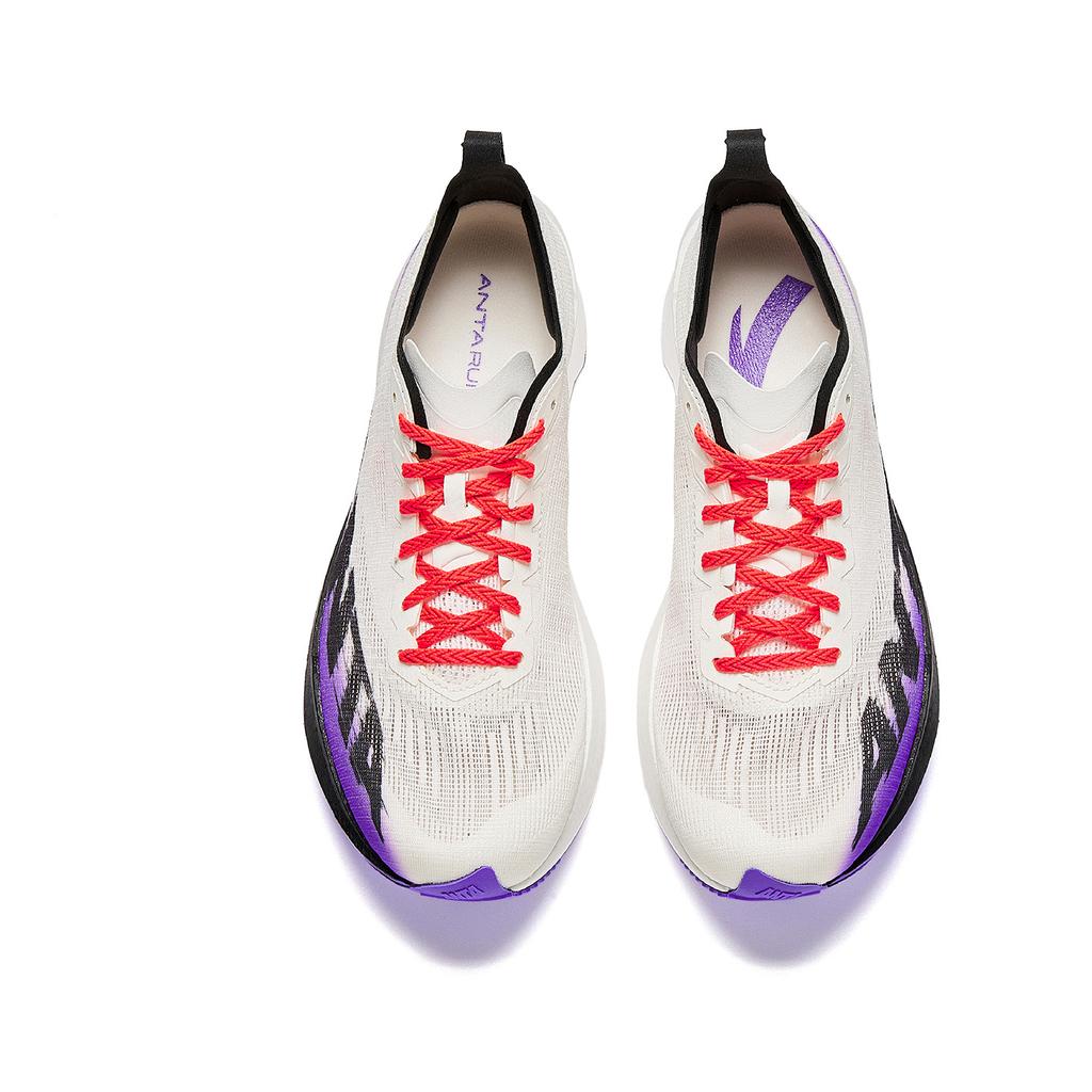 Anta Pioneer Speed Comfortable Fashion Shock Absorbing Wear Resistant Low Top Casual Running Shoes Men sneaker White Black Purple 912615570-8