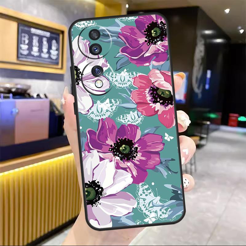 Painting Flowers Nature Leaves For Honor Magic 8 7 6 Pro Case For Honor 200 400 50 70 90 Lite X8c X8b X9a X9b X9c X9d Win RT
