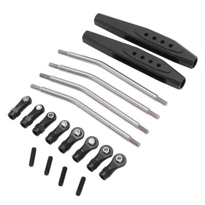 RC Metal Rear Trailing Arms with Suspension Linkage Link Rod for Axial RR10 90048 90053 RC CarBlack