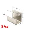 2026 Fixing Hook Brackets Stainless Steel Thicken 5PCS Flat Hooks Hanger Installed Freedom Display Rack Hook Brushed