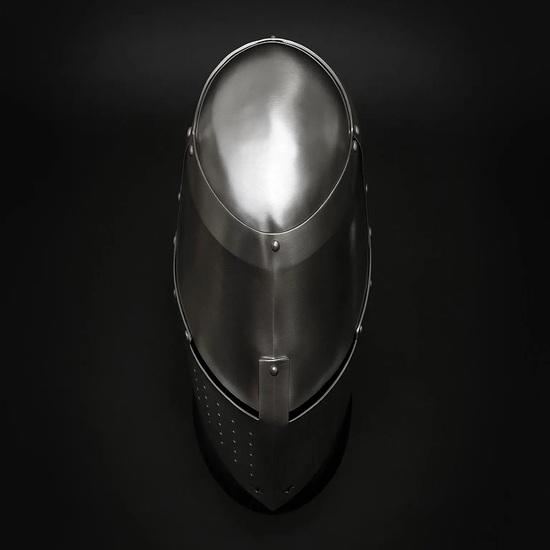 Handmade Medieval 14th Century Great Helmet Perfect for Renaissance Fair, Cosplay, LARP, Halloween Costume Authentic Steel Armor Replica