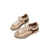 Damen 2025 Sommer Retro German Trainer: Echtes Leder, Atmungsaktiv, Leicht, Kleine Größe, Innenerhöhung, Lässige Sportschuhe.