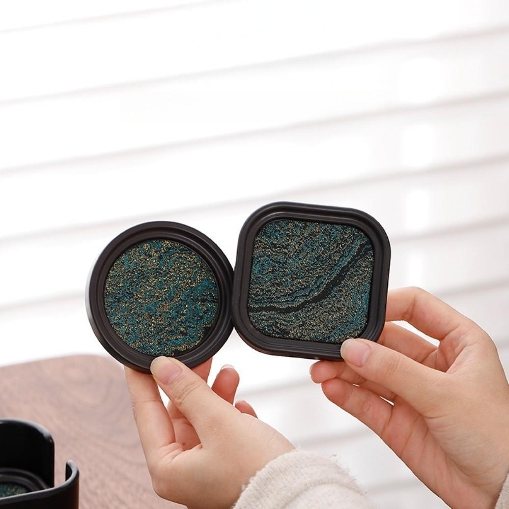 Chinese Style Cloth Coaster Set Anti-scalding Tea Cup Holder Heat Insulation Mat  Tea Ceremony