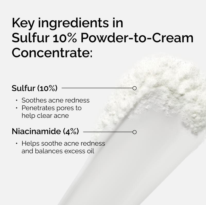 THE ORDINARY Schwefel 10% Pulver-zu-Creme Konzentrat 5g