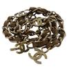 Chanel Chain Belt Belt A07928Y02269 Vintage Processing COCO Mark MARRON Brown Plated Gold/Suede Women Used
