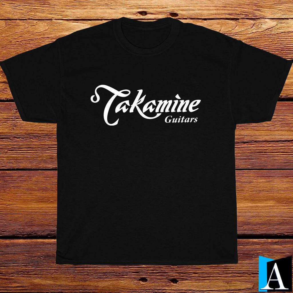 Nuova Maglietta Takamine Guitars Logo Musicale T-Shirt Nero/Bianco/Grigio/Blu Navy Taglia S-5XL