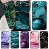 Teal Blue Gold Agate Marble Case For Honor Magic 7 Pro 5 6 Lite Cover For Honor 400 200 50 70 90 X9 X8a X8b X9a X9b X9c