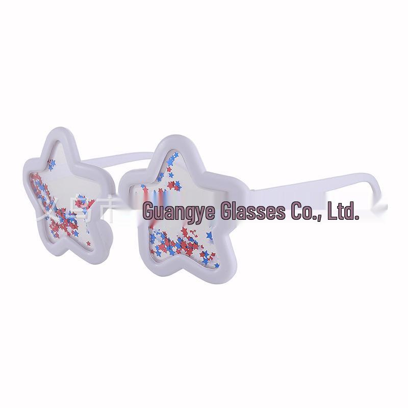 American Flag Peace Sign Glasses - Cross-Border Party & World Cup Decoration for Independence Day