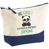 Makeup Bag - PLANETEE - Simone Pas Touche Panda - Large Size - Cotton - HD Printing