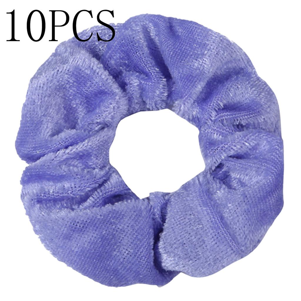 10pc Women Hair Scrunchies Velvet Solid Color Band for Girls Ponytail Holder Rubber Bands Ties Accessories Headbands Gumki
