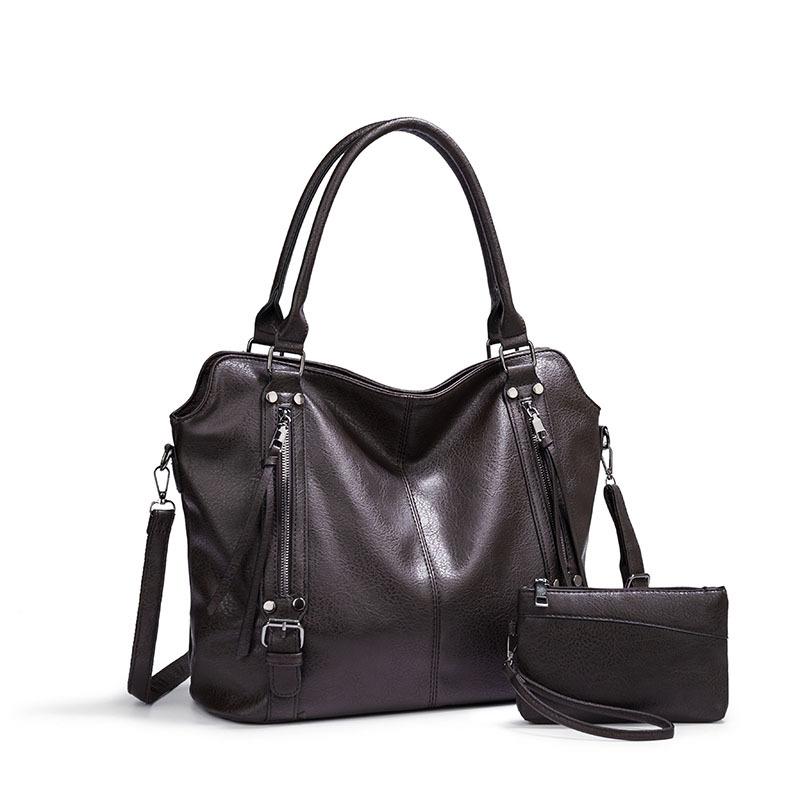 New women's bag large bag portable tote bag soft leather large capacity shoulder messenger women's bag