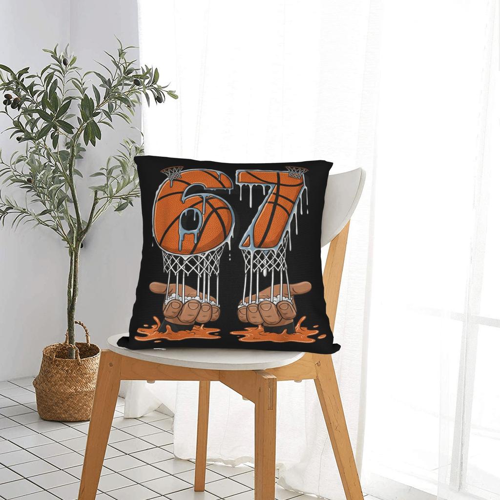Basketball 67 Six Seven Pillow Cover Morden Pillow Case For Living Room Sofa Print Pillowcases Gift
