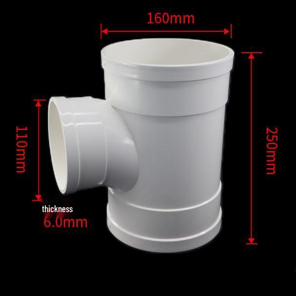 PVC Redukční T-kus s inspekčním otvorem a hrdlem/trnem