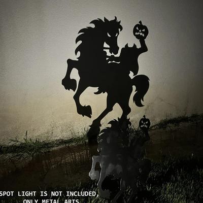 Set din trei piese Halloween Curtea Vrăjitoare Proiecție Decorare podea Decor Halloween Metal