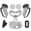 Silicone Cover Set Controller Grips VR Shell Cover VR Silicone Case for Meta Quest 3S VR Headset Accessories