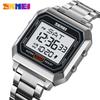 SKMEI 2149 Night Glow Electronic Watch Men's Electronic Square Steel Band Student Multi Functional Sports Waterproof