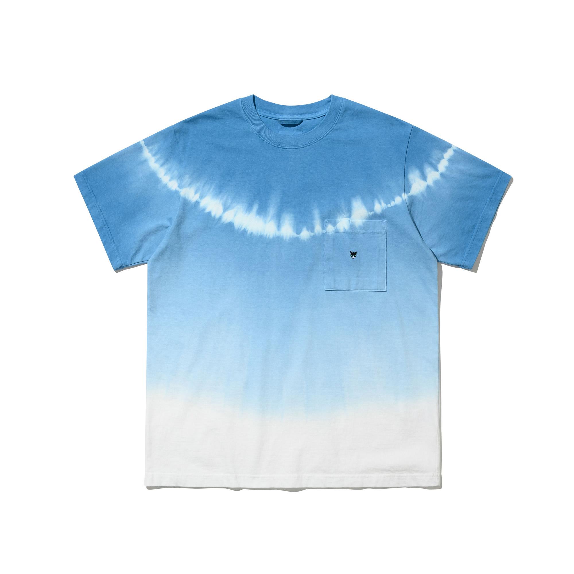 Ujb Coming Robe Tie-Dye Short Sleeve T-Shirt - Blue L