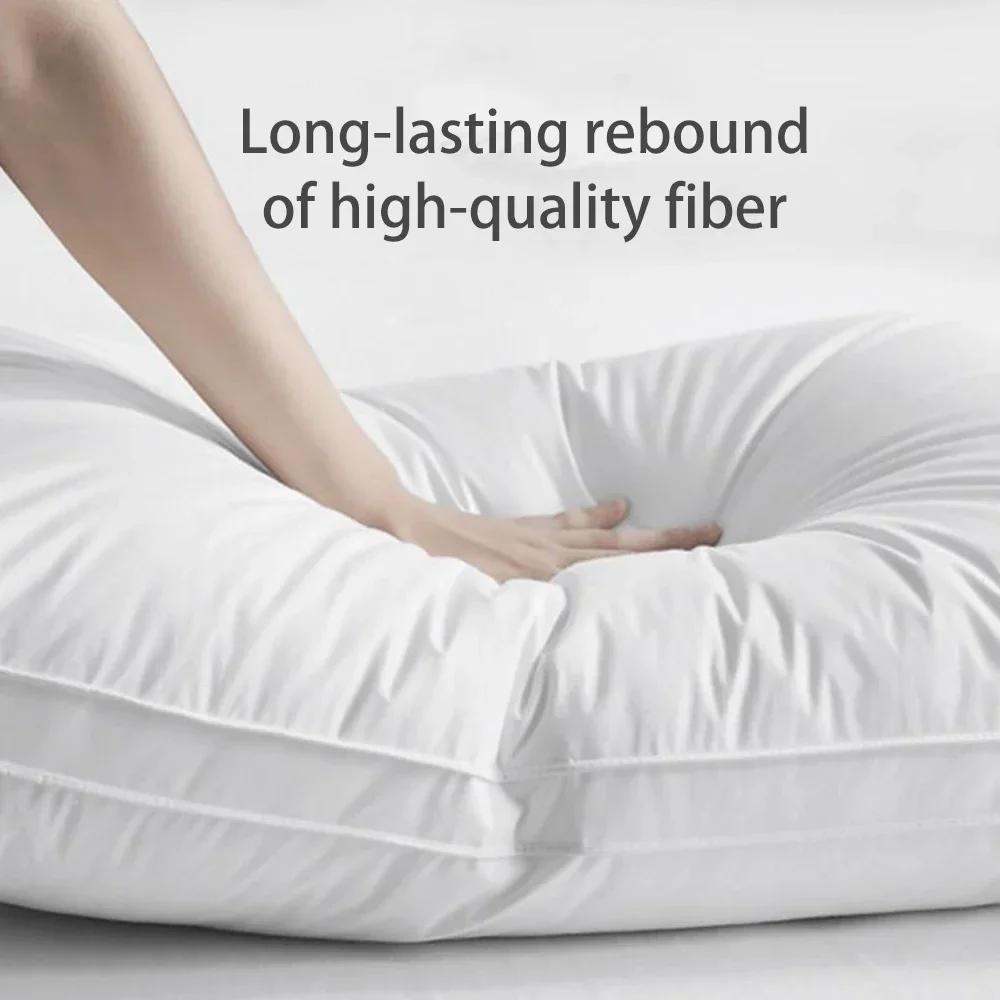 Cotton Body Pillow for Sleeping Decorative Bed with 100% Cutton Cover High-Grade & Soft