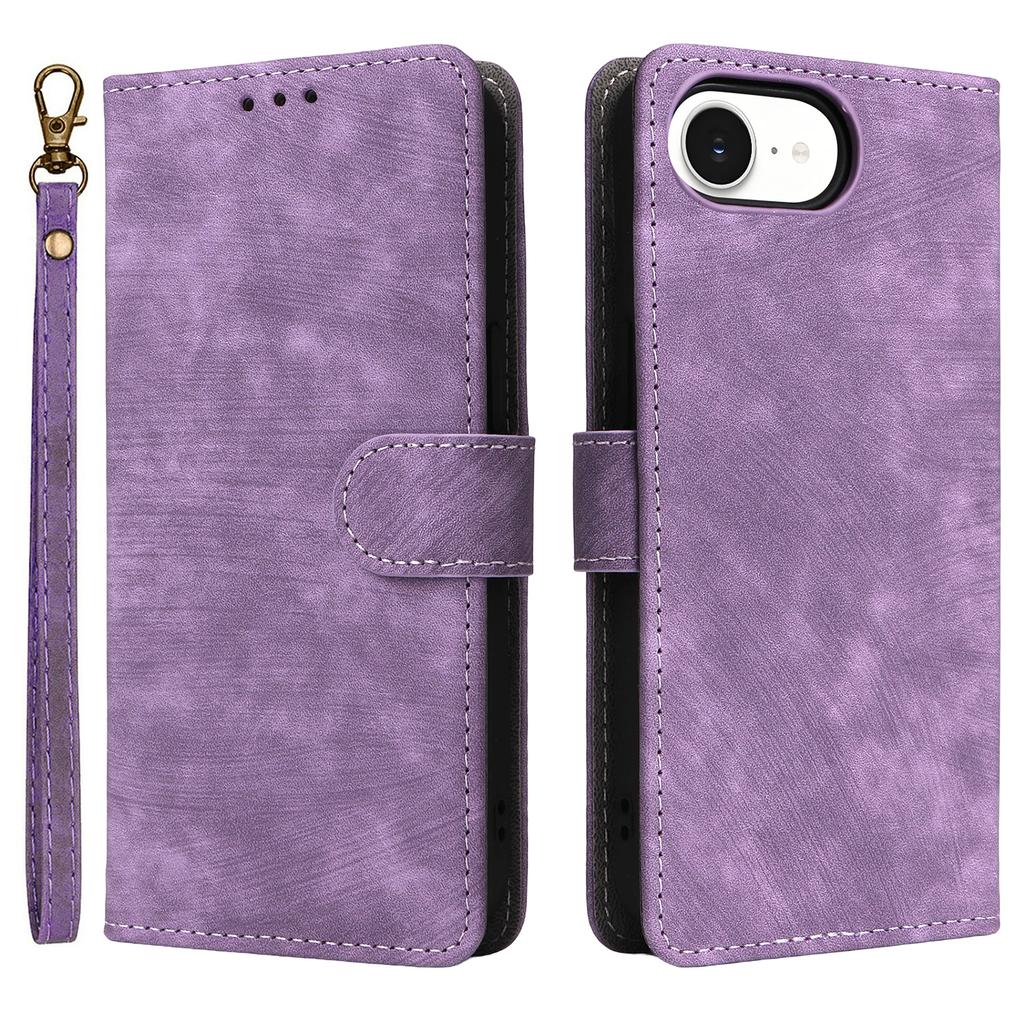 For iPhone 16e Case Wallet RFID Blocking PU Leather Cover Viewing Stand