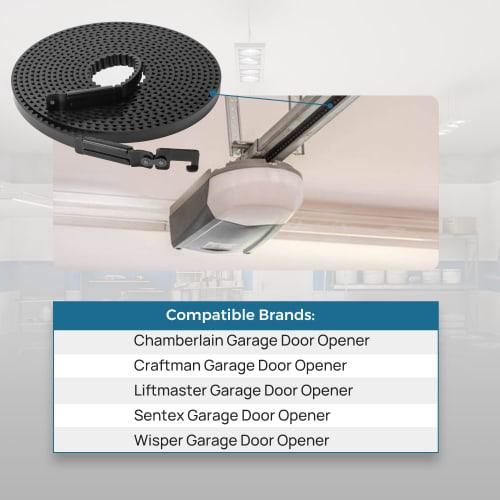 41A5434-13A Hnací řemen pro 8 stop vysoká garážová vrata, 256,53 palce, Náhradní řemen pohonu garážových vrat 41A5434-13A Kompatibilní s Chamberlain, LiftM