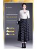 Plaid Pleated A-Line Skirt, Winter 2025 High-Waisted Slimming Style