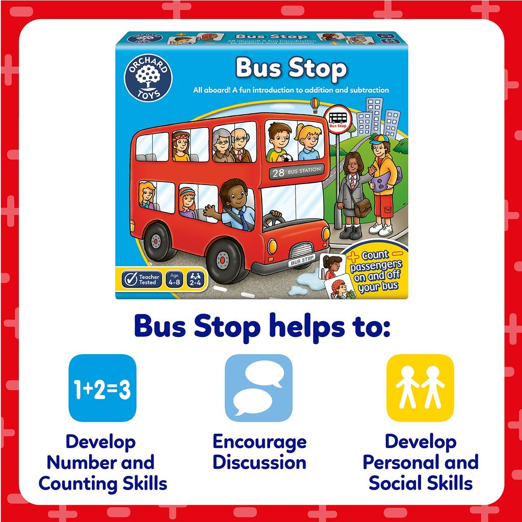 Orchard Toys Hračky Bornelund Orchard Hračky pro děti od 4 let s autobusovou zastávkou OC032 (HRAČKY DO SADU)