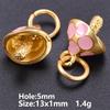 5pcs Fashion Strawberry Peach Watermelon Enamel Charm For Jewelry Making Supplies 3D Alloy Pendant DIY Accessories Findings Bulk