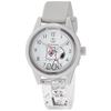 Q&Q SmileSolar (Q&Q Smile Solar) Solar-Powered Analog Watch with Snoopy Design, Waterproof Urethane Strap, RP01-808, Comic, White