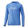 HUK fishing suit summer long-sleeved hooded fishing shirt light and thin sunscreen ice silk Luya fishing suit breathable
