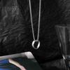 Titanium Steel Ring Necklace: Women's Trendy Hip-Hop Style, Personality Couples, 2025 New, Sweater Chain Hot.