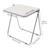 Foldable Acrylic Tray Table, Foldable TV Tray, Small Folding Desk Flexible & Versatile PVC Sleeves For Living Rooms, Dining Room