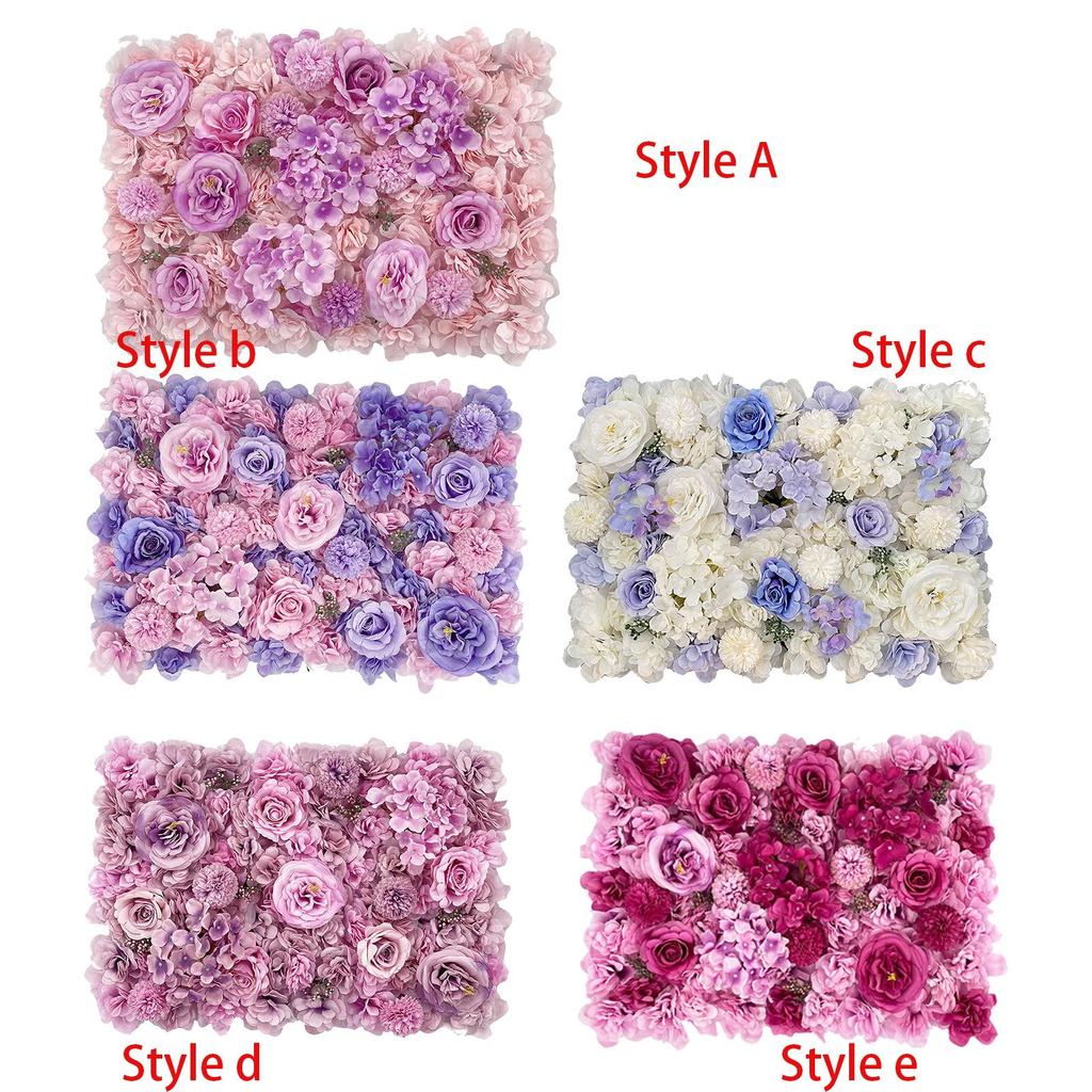 Artificial Flower Panel Decorative Romantic Valentines Day Gifts Rose Backdrop for Wedding Event Stage Valentines Day Wall Decor