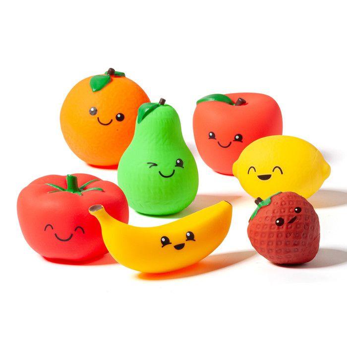 Jouet - Moltó - Fruits sensoriels souples - 7 pièces - Non toxiques - Pour bébé à partir de 3 ans