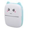 Mini Thermal Printer Portable Bluetooth Pocket Phone Printer for Students Wrong Questions Photos Blue