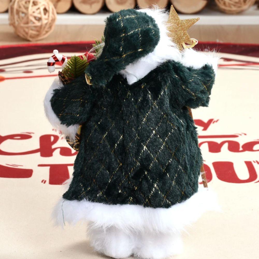 Standing Santa Claus  Statue Ornaments 30/45cm Santa Claus Toy Santa Claus Doll  Mall