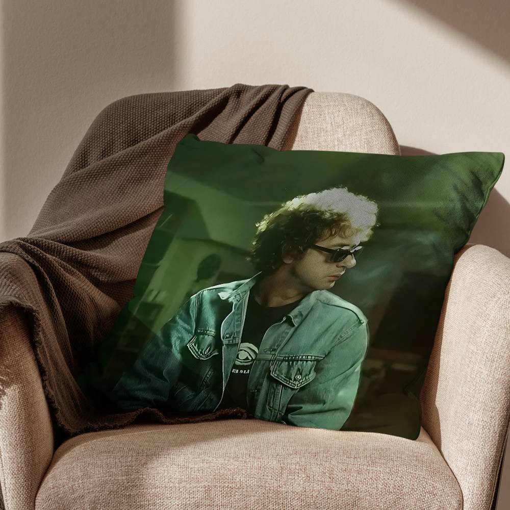 

Crimen Puente Gustavo Cerati Pillow Case Square DoubleSided Printing Short Plush Sofa Cushion Cover Bedroom Bedside Pillow 30x30cm