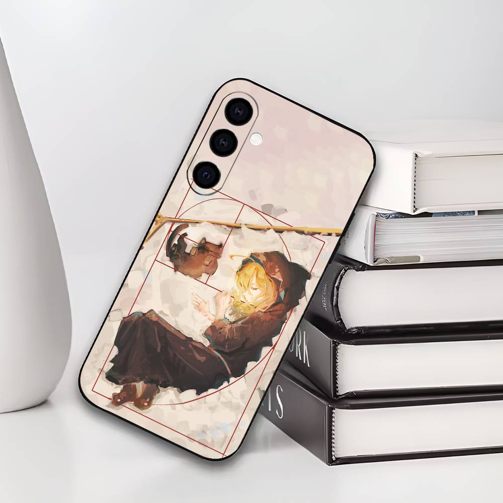 S-Silent Anime W-Witch Phone Case Silicone Soft For Samsung Galaxy A73,A72,A71,A70,A53,A52,A51