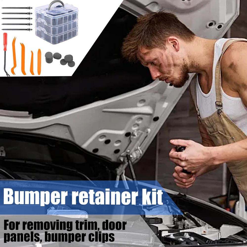 Fasteners Clips Replacement Push Pin Trim Panel Clips Push Pin Bumper Fasteners Bumper Push Rivet Clips for Hood Body Clips for