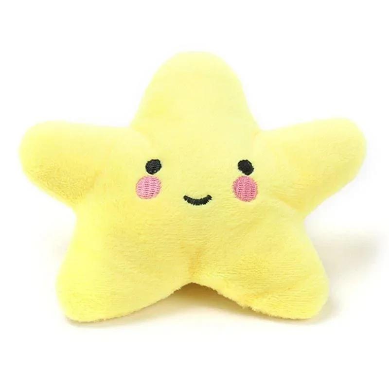 Plush Star-Shaped Squeaky Dog Toy - Durable, Soft, Chew-Resistant, Interactive Fun for All Dog Breeds Plush Sound Toy for Dogs